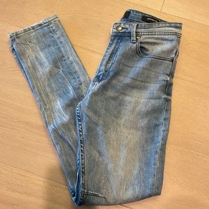 Cotton on blue jeans